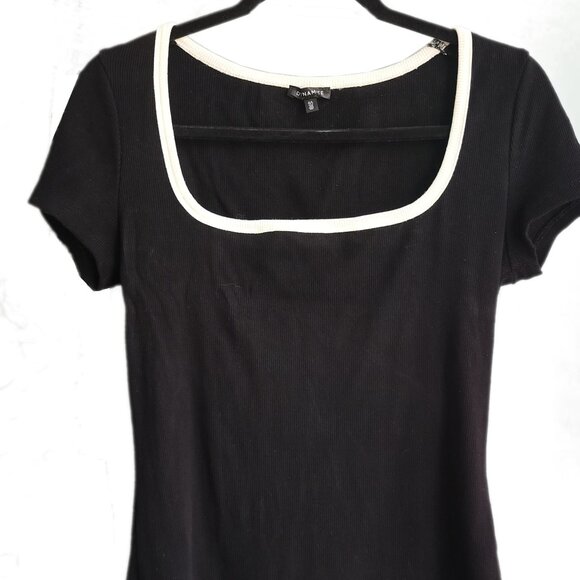 Dynamite Tops - Ribbed square-neck top
